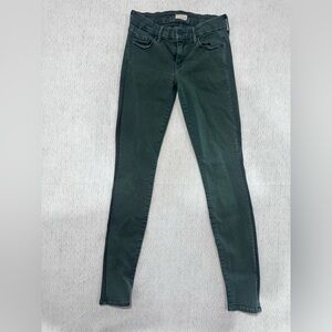 MOTHER  Green Skinny Jeans